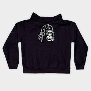 Powerful Gorilla Head Design Kids Hoodie